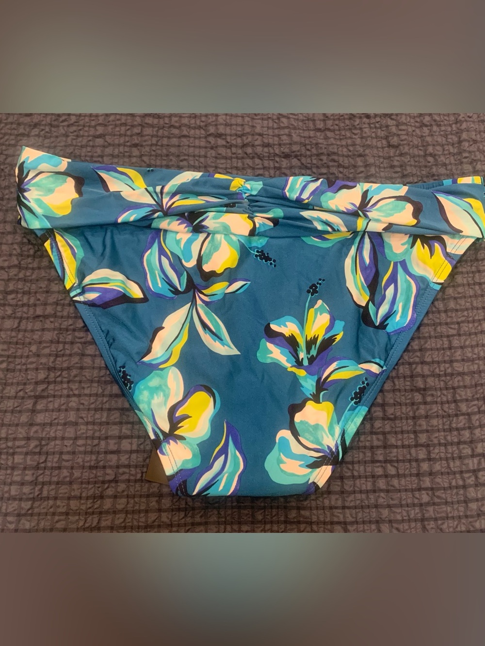 La Blanca Women's Island Goddess Shirred Band Hipster Bikini Bottom Size 12 - Picture 3 of 10